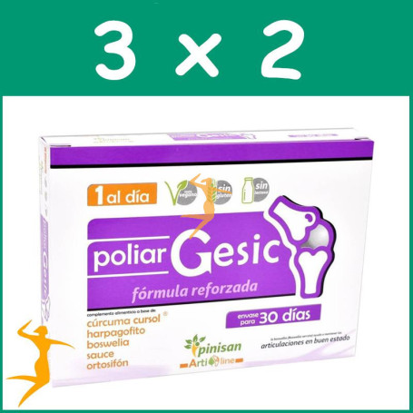 Pack 3x2 POLIAR GESIC 30 CAPSULAS PINISAN