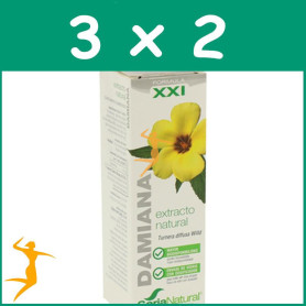 Pack 3x2 EXTRACTO DE DAMIANA FÓRMULA XXI 50Ml. SORIA NATURAL