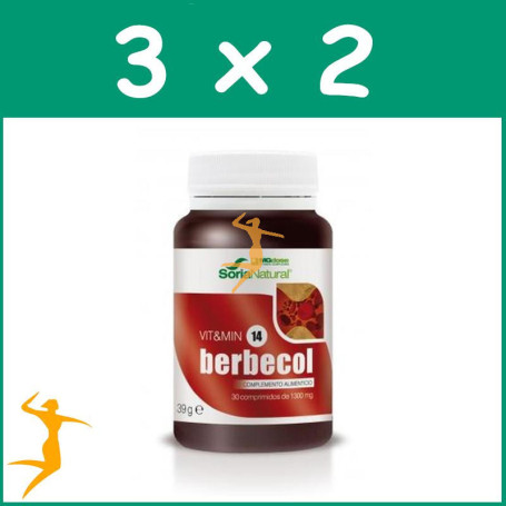 Pack 3x2 BERBECOL 30 COMPRIMIDOS MGDOSE