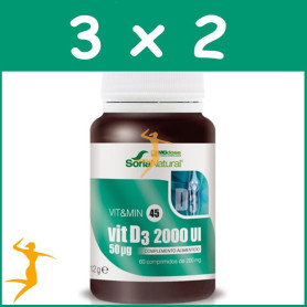 Pack 3x2 VIT D3 2000 UI MGDOSE