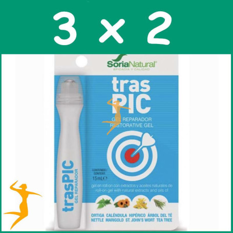 Pack 3x2 TRASPIC ROLL-ON 15Ml. SORIA NATURAL