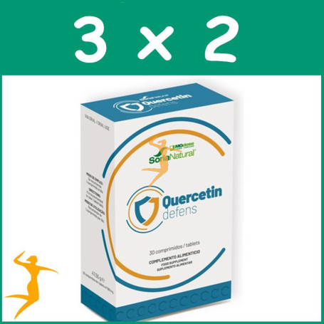 Pack 3x2 QUERCETIN DEFENS 30 COMPRIMIDOS MGDOSE