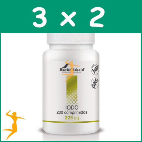 Pack 3x2 IODO 250 mgrs. x 200 LIBERACION SOSTENIDA SORIA NATURAL