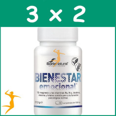 Pack 3x2 BIENESTAR EMOCIONAL 30 COMPRIMIDOS SORIA NATURAL