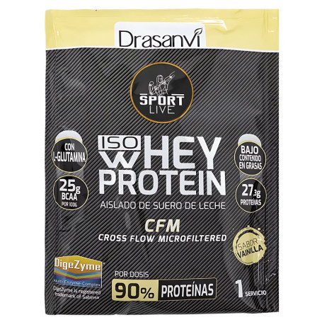 MONODOSIS WHEY PROTEIN AISLADO VAINILLA 30G SPORT LIVE DRASANVI