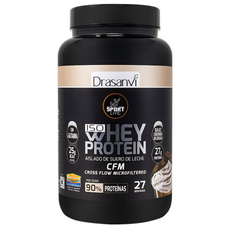 WHEY PROTEIN AISLADO CAPUCHINO 800G SPORT LIVE DRASANVI