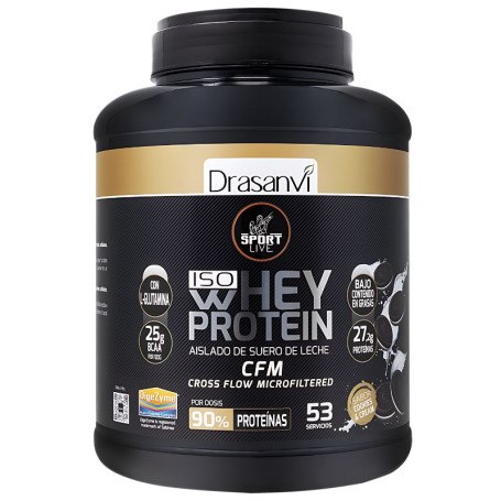 WHEY PROTEIN AISLADO COOKIES AND CREAM 1,6KG SPORT LIVE DRASANVI