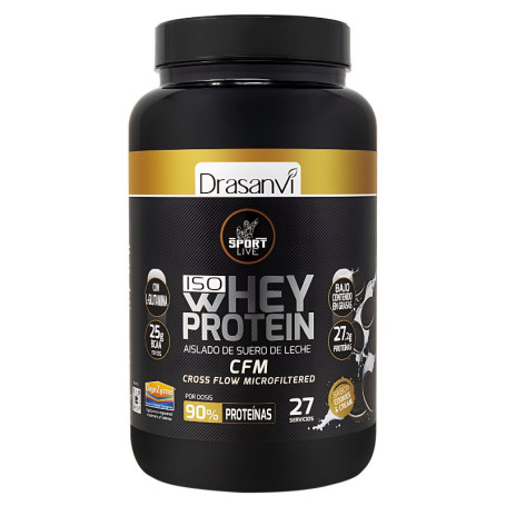 WHEY PROTEIN AISLADO COOKIES AND CREAM 800G SPORT LIVE DRASANVI