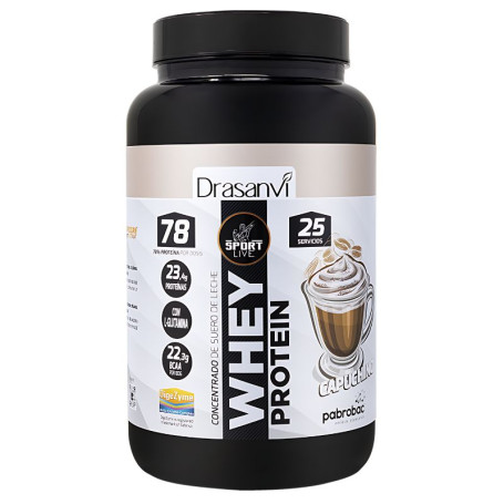 WHEY PROTEIN CONCENTRADA CAPUCHINO 750G SPORT LIVE DRASANVI