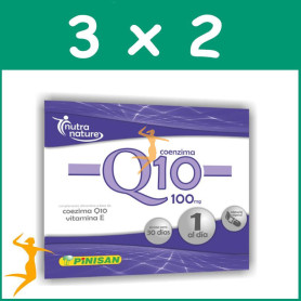 Pack 3x2 COENZIMA Q10 100Mg. 30 CÁPSULAS PINISAN