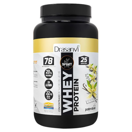 WHEY PROTEIN CONCENTRADA VAINILLA 750G SPORT LIVE DRASANVI