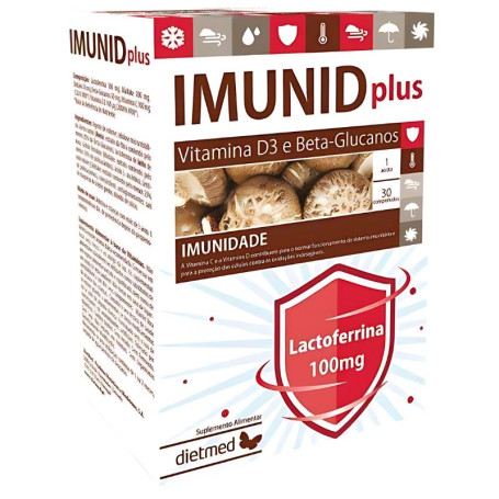 IMUNID PUS + LACTOFERRINA 30 COMPRIMIDOS DIETMED