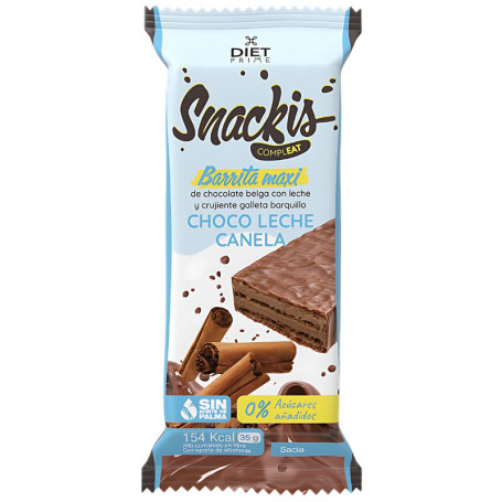 SNACKIS COMPLEAT CHOCO LECHE SABOR CANELA 35 GR HERBORA