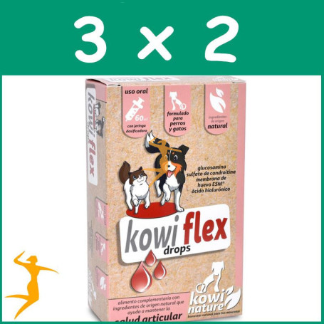 Pack 3x2 Kowi Flex Drops, 60 ml KOWI NATURE