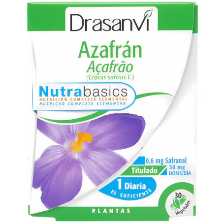 AZAFRÁN 30 CÁPSULAS NUTRABASICS DRASANVI