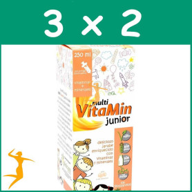 Pack 3x2 MULTI VITAMIN JUNIOR 250ML PINISAN