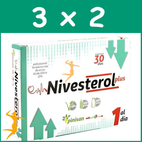 Pack 3x2 NIVESTEROL PLUS 30 CÁPSULAS PINISAN