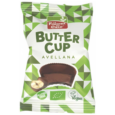 AVELLANA BUTTER CUP BIO 25GR FINESTRA