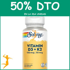 BIG D3 Y K2 120 CAPSULAS SOLARAY Segunda unidad al 50%