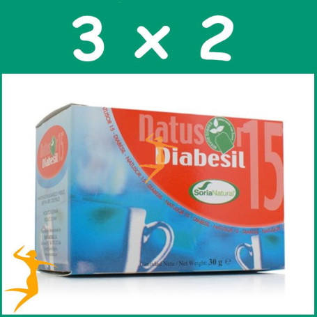 Pack 3x2 NATUSOR 15 DIABESIL INFUSIONES SORIA NATURAL