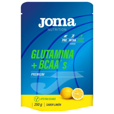 GLUTAMINA + BCAA´S SABOR LIMÓN 250GR JOMA NUTRITION