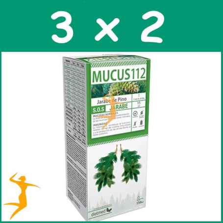 Pack 3x2 MUCUS 112 150Ml. DIETMED