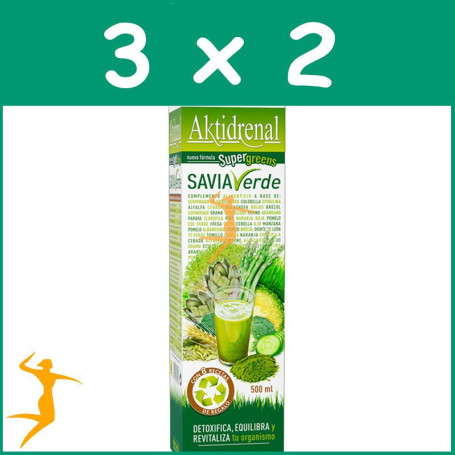 OFERTA 3x2 AKTIDRENAL SAVIA VERDE 500Ml. TONGIL