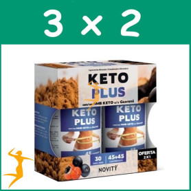 Pack 3x2 KETO PLUS 45+45 COMPRIMIDOS NOVITY