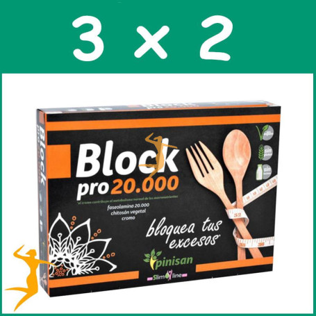 PACK 3x2 BLOCK PRO 20000 30 CÁPSULAS PINISAN