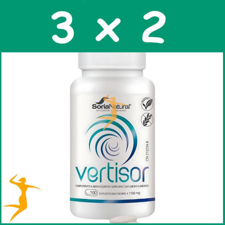 Pack 3x2 VERTISOR 100 COMPRIMIDOS SORIA NATURAL