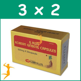 Pack 3x2 GINSENG 50 CÁPSULAS IL HWA