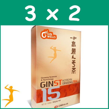 Pack 3x2 GINST15 TEA 100 SOBRES IL HWA