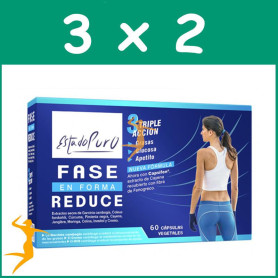 Pack 3x2 FASE REDUCE 60 CÁPSULAS ESTADO PURO