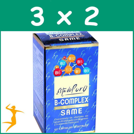 Pack 3x2 B-COMPLEX SAME 60 CÁPSULAS VEGETALES ESTADO PURO