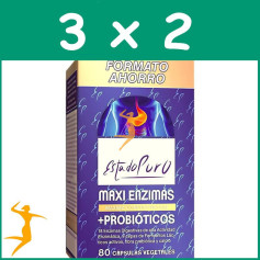 Pack 3x2 ESTADO PURO MAXI ENZIMAS CON PROBIOTICOS 80 CAP ESTADO PURO - TONGIL