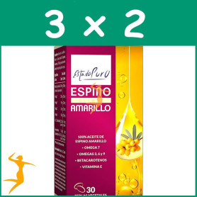 Pack 3x2 ESPINO AMARILLO 30 PERLAS VEGETALES ESTADO PURO TONGIL