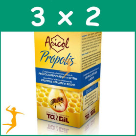 Pack 3x2 APICOL PROPOLIS 40 CÁPSULAS TONGIL