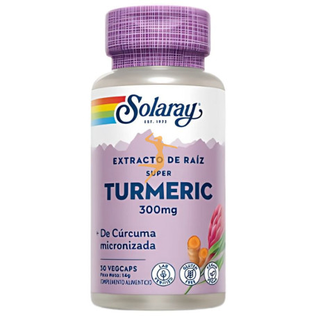 SUPER TURMERIC 30 CÁPSULAS VEGETALES SOLARAY