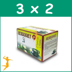 PACK 3x2 HERBODIET COMO UN RELOJ 20 FILTROS NOVA DIET