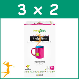 PACK 3x2 HERBODIET VIENTRE PLANO 20 FILTROS NOVA DIET