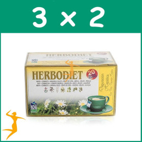 PACK 3x2 HERBODIET DEPURACIÓN HEPÁTICA 20 FILTROS NOVA DIET