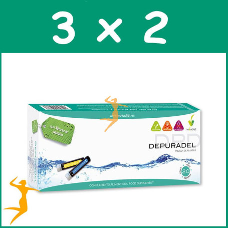 PACK 3x2 DEPURADEL 20 AMPOLLAS NOVA DIET