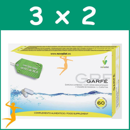 PACK 3x2 GARFE 60 CÁPSULAS NOVA DIET