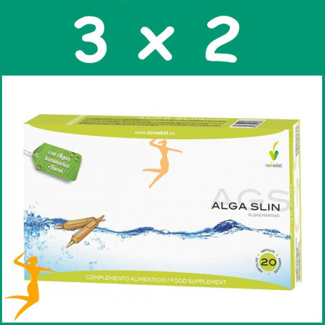 PACK 3x2 ALGA-SLIN 20 AMPOLLAS NOVA DIET