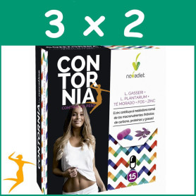 PACK 3x2 CONTORNIA 15 CÁPSULAS NOVA DIET