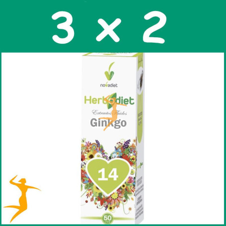 PACK 3x2 EXTRACTO GINKGO BILOBA 50Ml. NOVA DIET