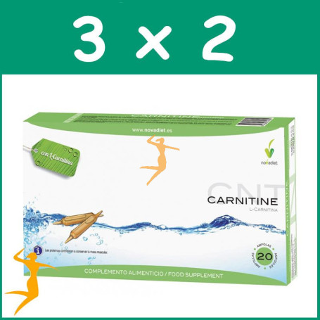 PACK 3x2 L-CARNITINA 20 AMPOLLAS NOVA DIET