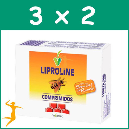 PACK 3x2 LIPROLINE 30 COMPRIMIDOS NOVA DIET