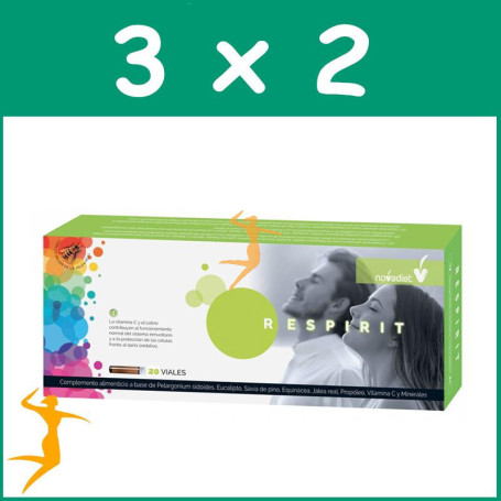 PACK 3x2 RESPIRIT 20 VIALES NOVA DIET