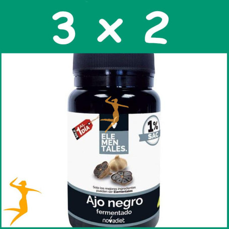 PACK 3x2 AJO NEGRO FERMENTADO 30 CÁPSULAS NOVA DIET